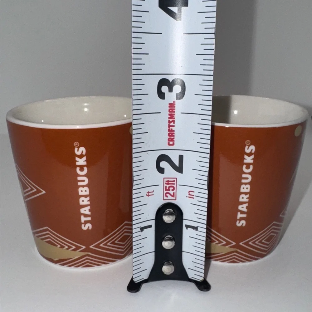 Starbucks Espresso Demitasse Mug Set 2013 ‘Ethiopia’ Collection 3oz
